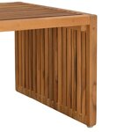 vidaXL Table d'appoint de jardin 90 x 49 7 x 36 cm en teck massif