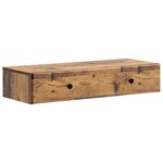 vidaXL Table d'appoint murale Bois ancien 87 5 x 34 5 x 17 cm