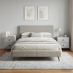 vidaXL Cabinet de chevet 2 pièces Gris béton 43 x 34 5 x 47 5 cm