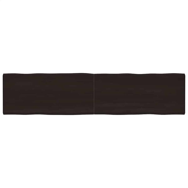 vidaXL Dessus de table bois massif traité bordure assortie