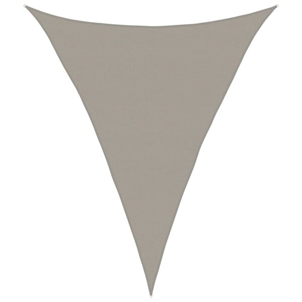 vidaXL Voile d'ombrage 160 g/m² triangulaire gris clair 5x7x7 m PEHD