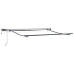 vidaXL Auvent Rétractable Gris clair 350 x 250 cm tissu