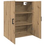 vidaXL Armoire Murale 2 Pièces Chêne artisanal 69 5 x 34 x 90 cm
