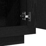 Buffet vidaXL Chêne Noir 92x35x75 cm Bois Stratifié