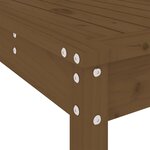 vidaXL Ensemble à manger de jardin 13 Pièces marron miel bois pin massif