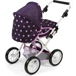 Bayer Chic 2000 560-71 - Poussette combinée Leni Étoiles Violet pour poupée