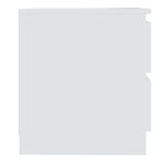 vidaXL Tables de chevet 2 Pièces Blanc 50x39x43 5 cm Aggloméré