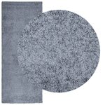 vidaXL Tapis shaggy PAMPLONA poils longs moderne bleu 80x200 cm