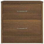 vidaXL Table de chevet chêne marron 40x30x40 cm bois d'ingénierie