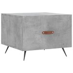 vidaXL Tables basses 2 Pièces gris béton 50x50x40 cm bois d'ingénierie