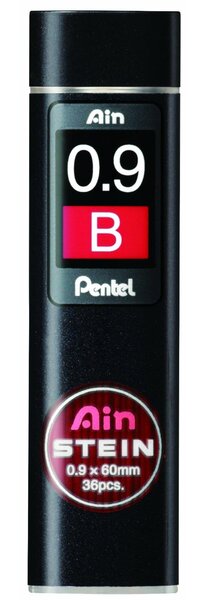 Etui de 36 mines 0,9 mm AIN STEIN C279 dureté B PENTEL