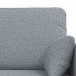 vidaXL Canapé 2 Pièces Gris clair 198 x 78 x 80 cm tissu
