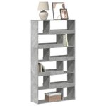 vidaXL Bibliothèque gris béton 100x33x187 5 cm bois d'ingénierie