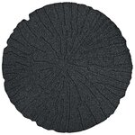 vidaXL Dalle de jardin 6 pièces Noir Ø 45 x 1 8 cm Caoutchouc