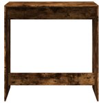vidaXL Table de bar chêne fumé 102x50x103 5 cm bois d'ingénierie
