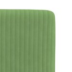vidaXL Chaises à manger lot de 4 vert clair velours