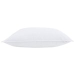 vidaXL Oreillers avec oreiller 2 Pièces Blanc 130gsm 100  coton