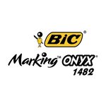 Marqueur Permanent MARKING ONYX 1482 Pointe Ogive Trait 1 5 mm Noir x 3 BIC