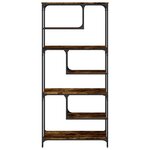 vidaXL Bibliothèque chêne fumé 81x36x176 cm bois d'ingénierie