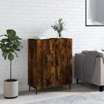 vidaXL Buffet chêne fumé 69 5x34x90 cm bois d'ingénierie