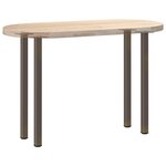 vidaXL Pieds de table console 4 pièces Acier naturel 72-74 cm Acier