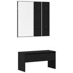 Ensemble de meubles pour couloir vidaXL en bois d'ingénierie chêne noir