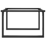 vidaXL Pieds de table basse cadre en O 70x60x43 cm acier
