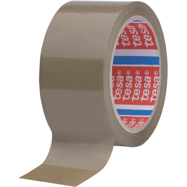 Rouleau Adhésif Emballage tesaPACK PP 46µ (Support 28µ) 66m x 50mm Marron TESA