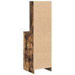 vidaXL Highboard en chêne fumé  40x41x135 cm  en bois d'ingénierie