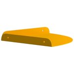 vidaXL Étagère Flottante d'Angle 2 pc Jaune moutarde 24 x 24 x 2 cm