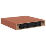 vidaXL Étagère Murale 2 Pièces Rouge 23 x 23 5 x 4 cm Bois d'ingénierie