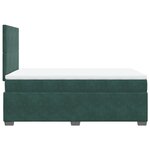 vidaXL Sommier à lattes de lit et matelas Vert foncé 120x200cm Velours