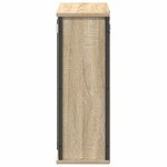 vidaXL Meuble murale de salle de bain miroir chêne sonoma 50x21x60 cm