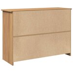 vidaXL Buffet avec tiroirs Panama 112x40x80 cm bois massif de pin