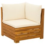 vidaXL Ensemble de canapés d'extérieur avec coussin 3 Pièce Marron