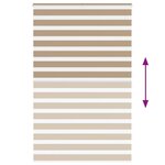 vidaXL Store zèbre marron sable largeur du tissu 135 9 cm polyester