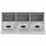 vidaXL Meuble TV sonoma gris 100x35x50 cm bois d'ingénierie