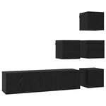 vidaXL Ensemble meuble TV 6 Pièces 60 x 30 x 30 cm Chêne noir
