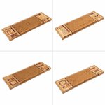 vidaXL Tapis d'escalier autoadhésifs 5 Pièces 65x21x4 cm Beige