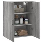 vidaXL Armoire murale sonoma gris 69 5x34x90 cm