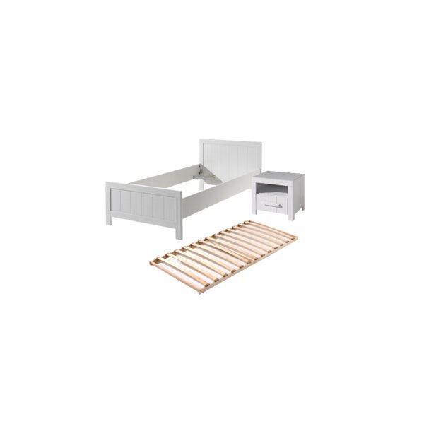 ERIK lit simple + sommier + chevet