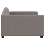 vidaXL Lit de repos taupe 100x200 cm tissu