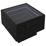 vidaXL Table basse Chêne noir 40 x 40 x 30 cm Bois d'ingénierie