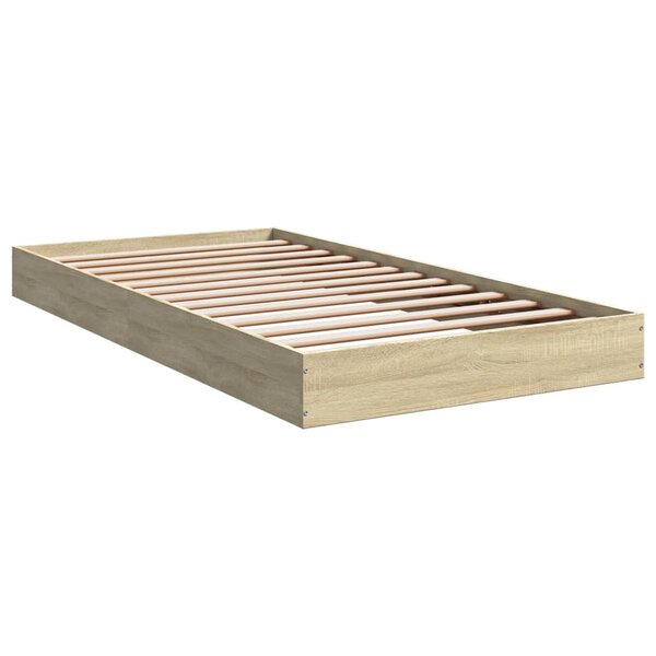 vidaXL Cadre de lit sans matelas chêne sonoma 90x190 cm