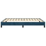 vidaXL Cadre de lit sans matelas bleu foncé 140x200 cm velours