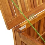 vidaXL Boîte de rangement de jardin 113x50x58 cm Bois d'acacia solide