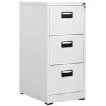vidaXL Classeur Gris clair 46x62x102 5 cm Acier