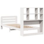vidaXL Cadre de lit sans matelas blanc 90x200 cm bois de pin massif