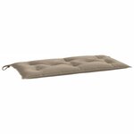 vidaXL Coussins de banc jardin lot de 2 taupe 100x50x7 cm tissu Oxford
