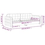 vidaXL Lit de repos sans matelas rose 80x200 cm velours